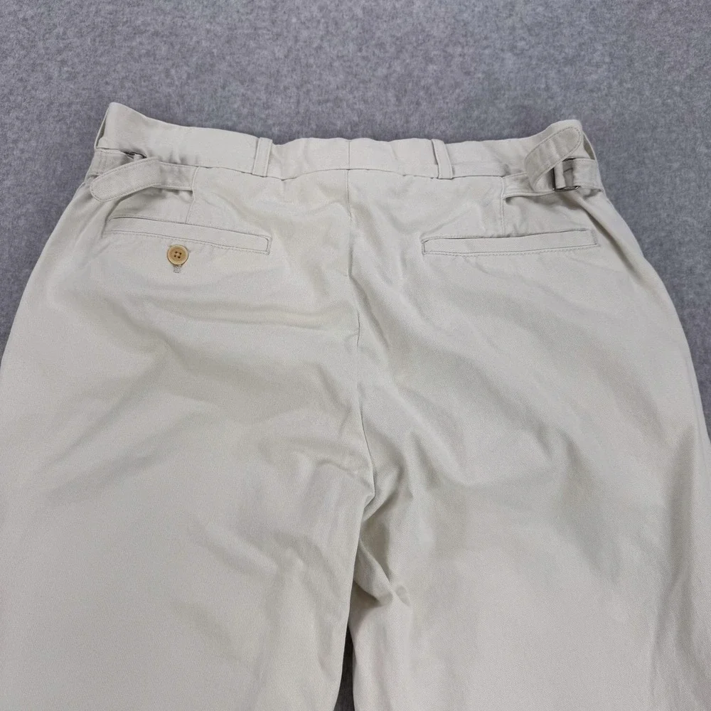 Polo Ralph Lauren Pants Mens 34x30 Beige Cotton Chino Casual Adjustable Waist